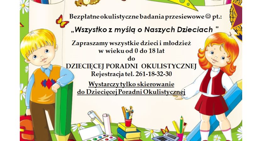 Read more about the article Bezpłatne okulistyczne badania